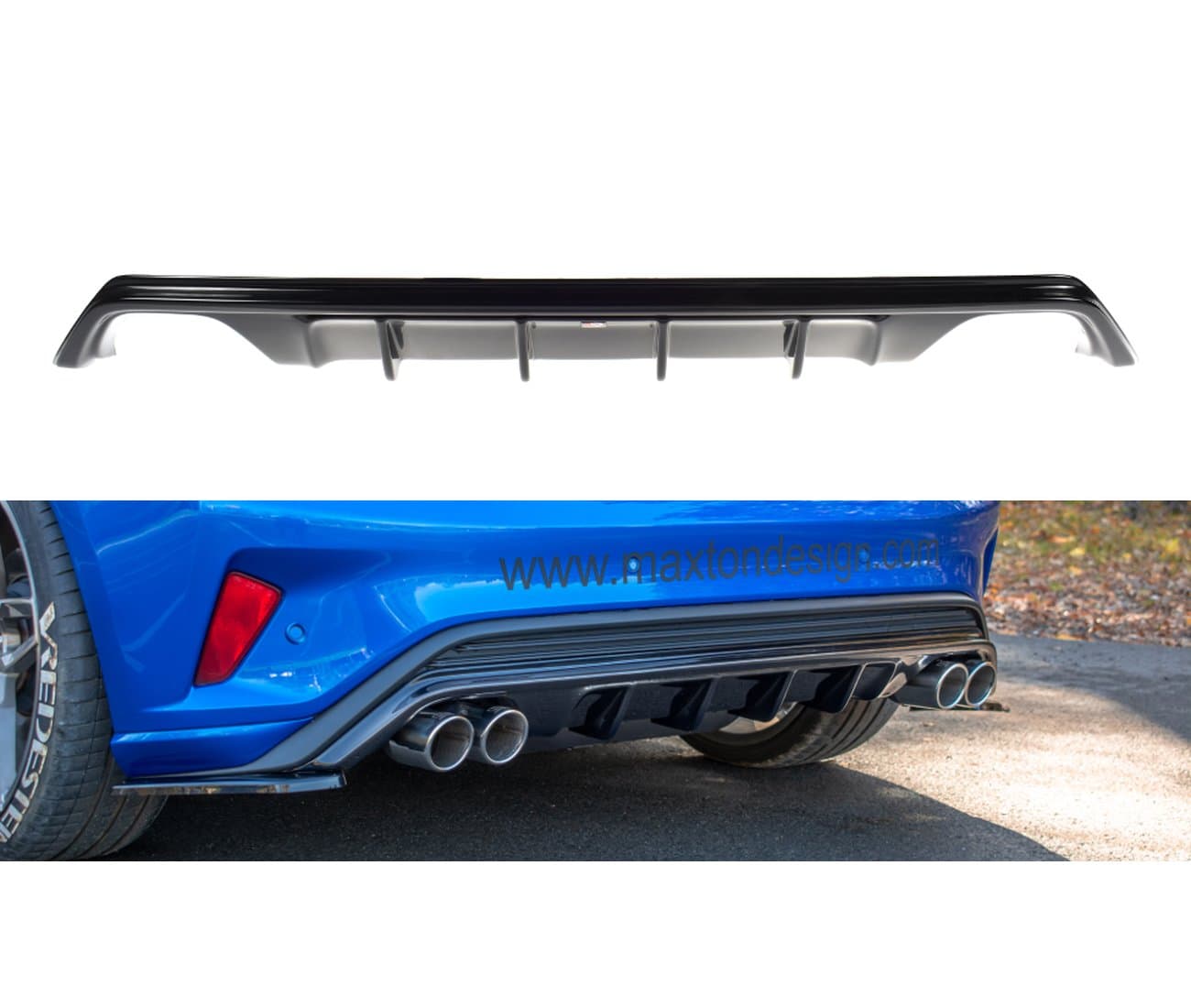 FORD FOCUS ST-LINE - MAXTON DESIGN HECK DIFFUSOR OO-OO