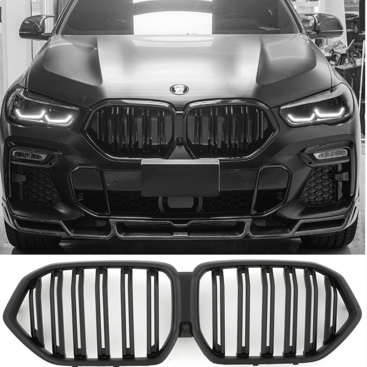 BMW X6 - SPORTGRILL SCHWARZ MATT M PERFORMANCE OPTIK V.2
