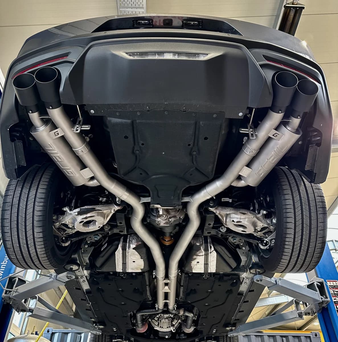 FORD MUSTANG 5.0l V8 GT - GRAIL DUPLEX AUSPUFF ANLAGE AB KAT