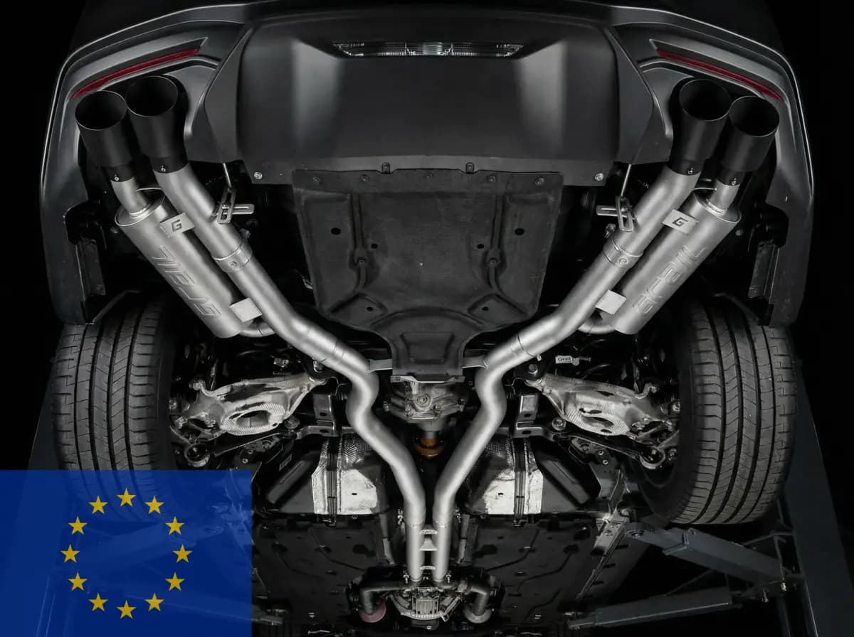FORD MUSTANG DARK HORSE 5.0l V8 - GRAIL DUPLEX AUSPUFF ANLAGE AB KAT