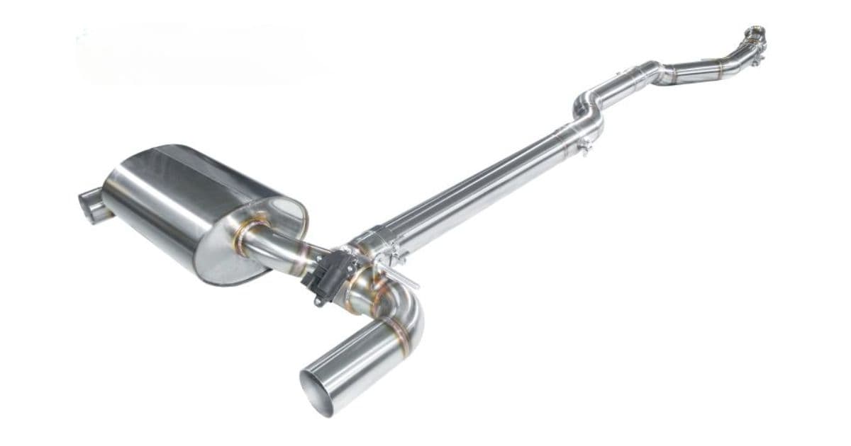 BMW M135i - HURRICANE DUPLEX AUSPUFF ANLAGE AB KATALYSATOR Ø 89MM