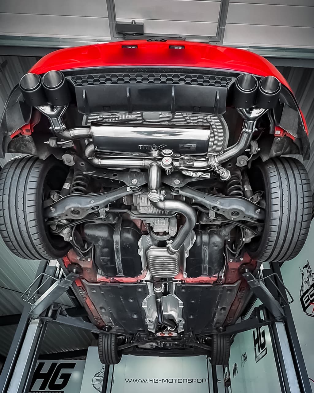 VW GOLF 7.5 R - EGO-X Ø 76MM DUPLEX SPORTAUSPUFF ANLAGE