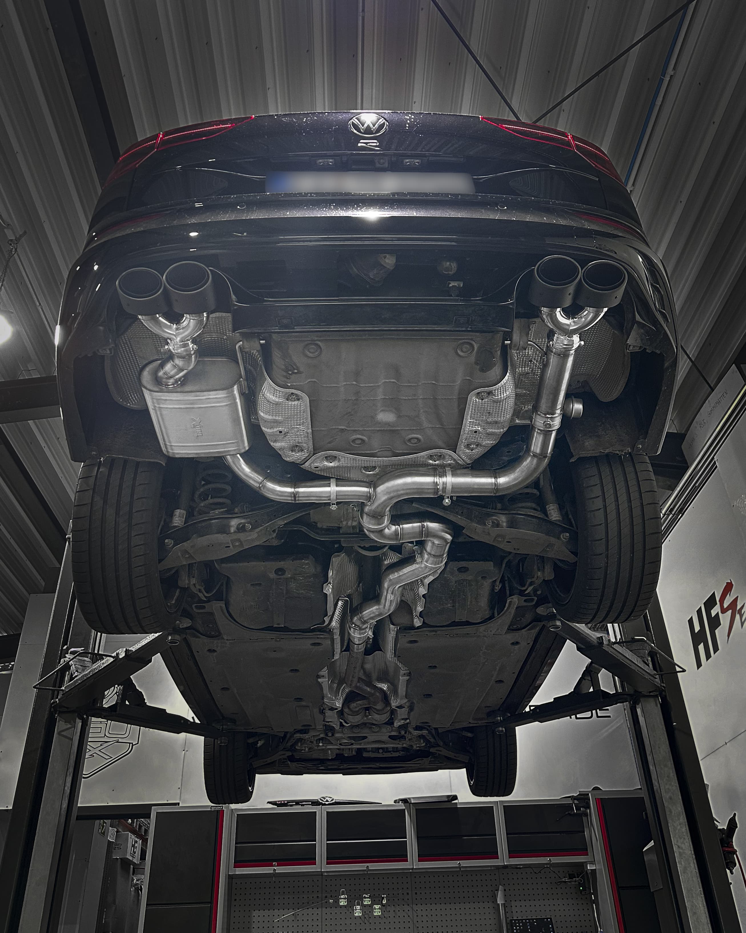 VW GOLF 8 R VARIANT - DUPLEX SPORTAUSPUFF ANLAGE AB OPF Ø 89MM