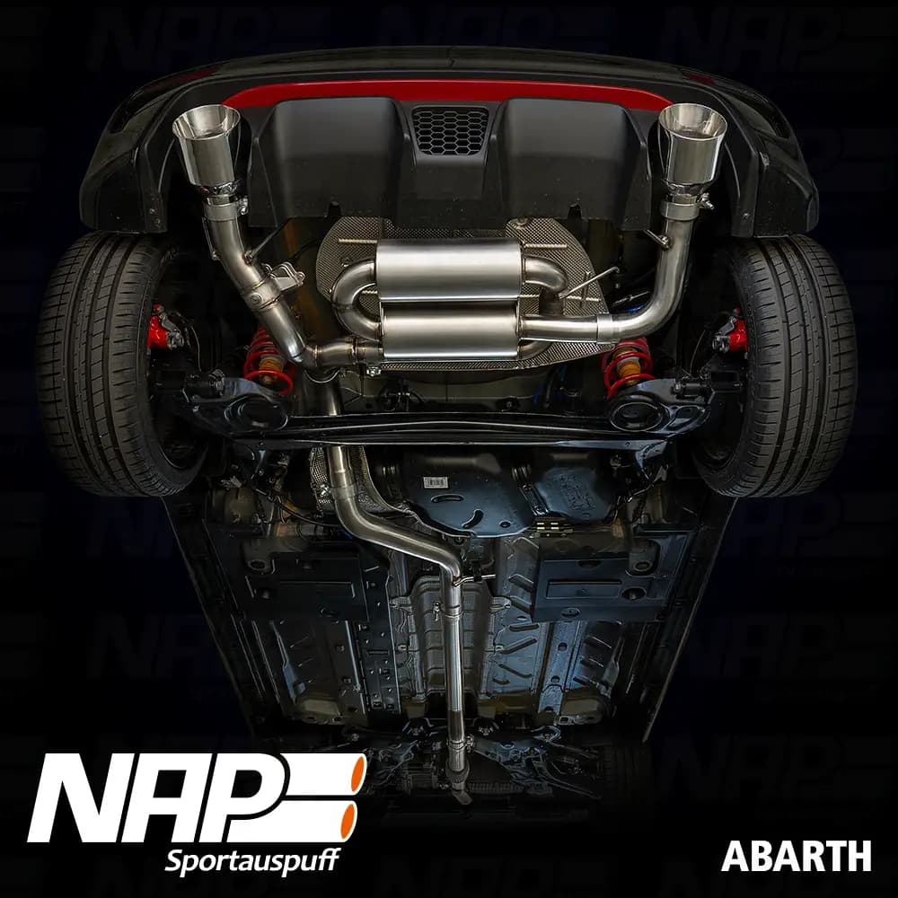 FIAT 500 ABARTH - NAP DUPLEX SPORTAUSPUFF ANLAGE AB KAT