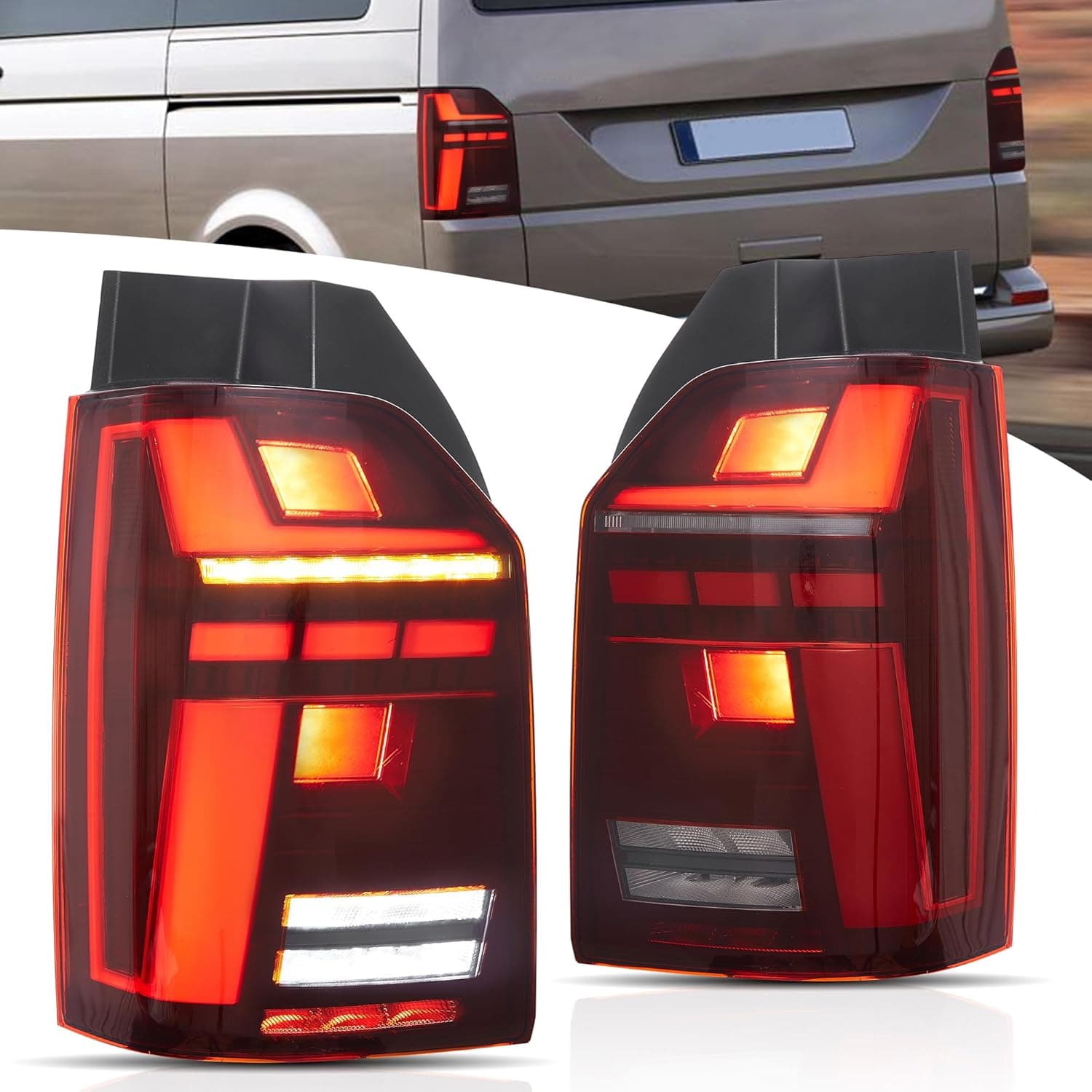 VW T6 - FULL LED DYNAMIC LIGHTBAR RÜCKLEUCHTEN & WELCOME LIGHT