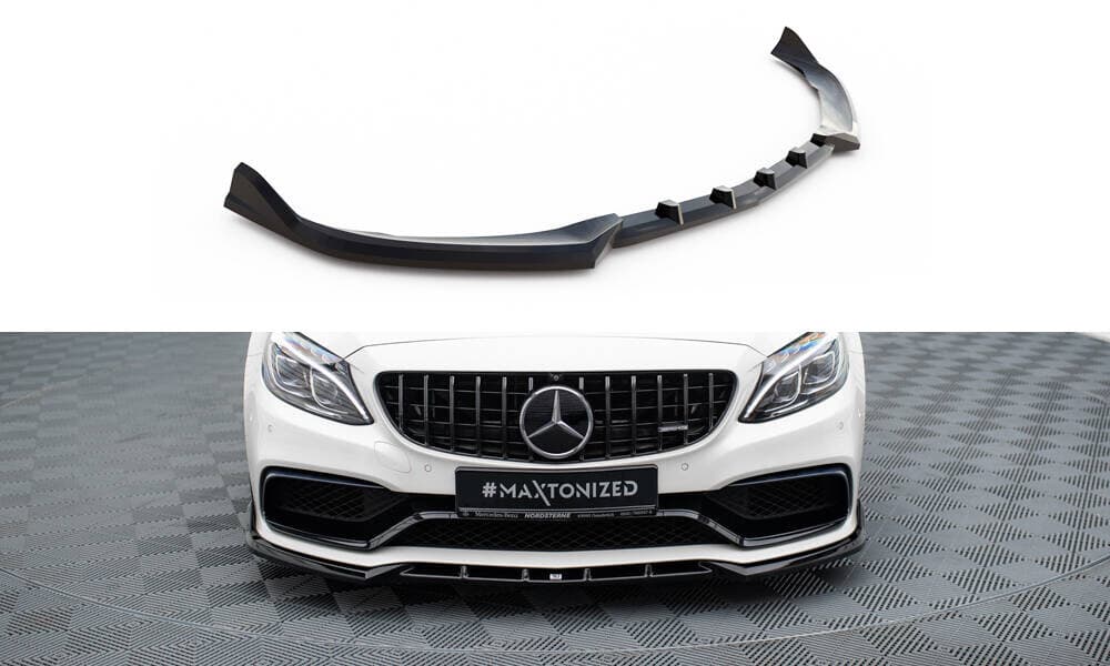 MERCEDES C63 AMG - MAXTON DESIGN FRONTLIPPE SPOILER – Maxton Design