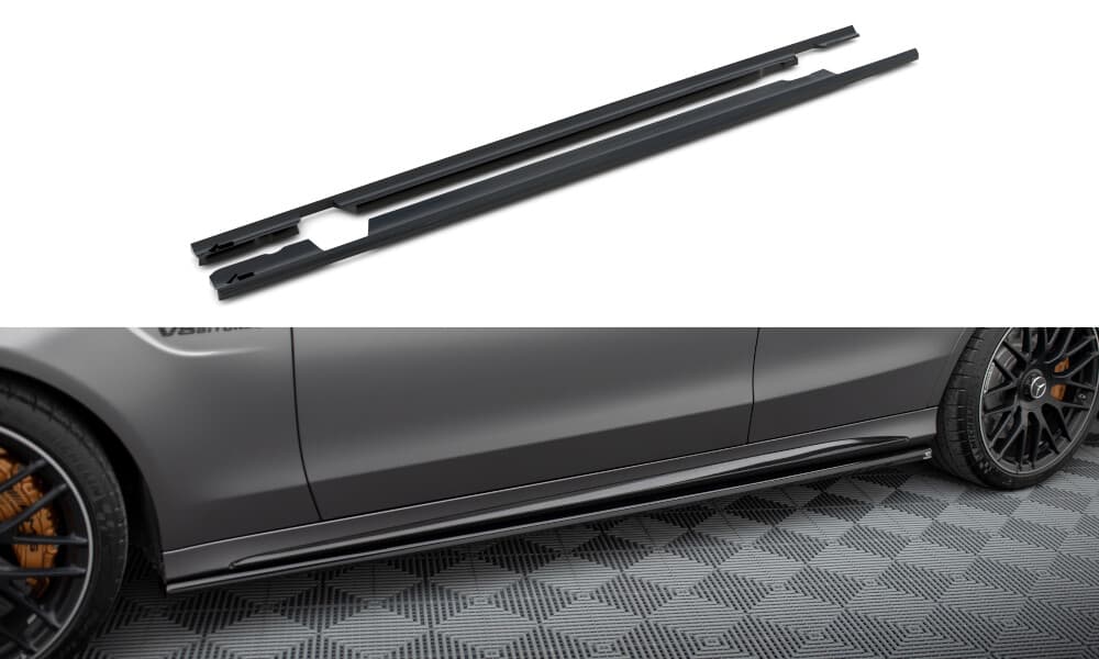 MERCEDES C63 AMG - MAXTON DESIGN SEITENSCHWELLER ANSATZ – Maxton Design
