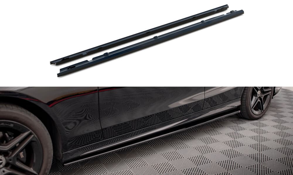 MERCEDES C-KLASSE - MAXTON DESIGN SEITENSCHWELLER ANSATZ – Maxton Design