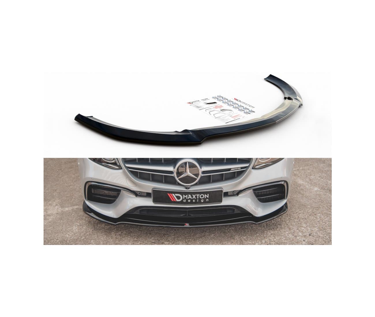 MERCEDES E63 AMG - MAXTON DESIGN FRONTSPOILER FRONTLIPPE V.1 (DTC)