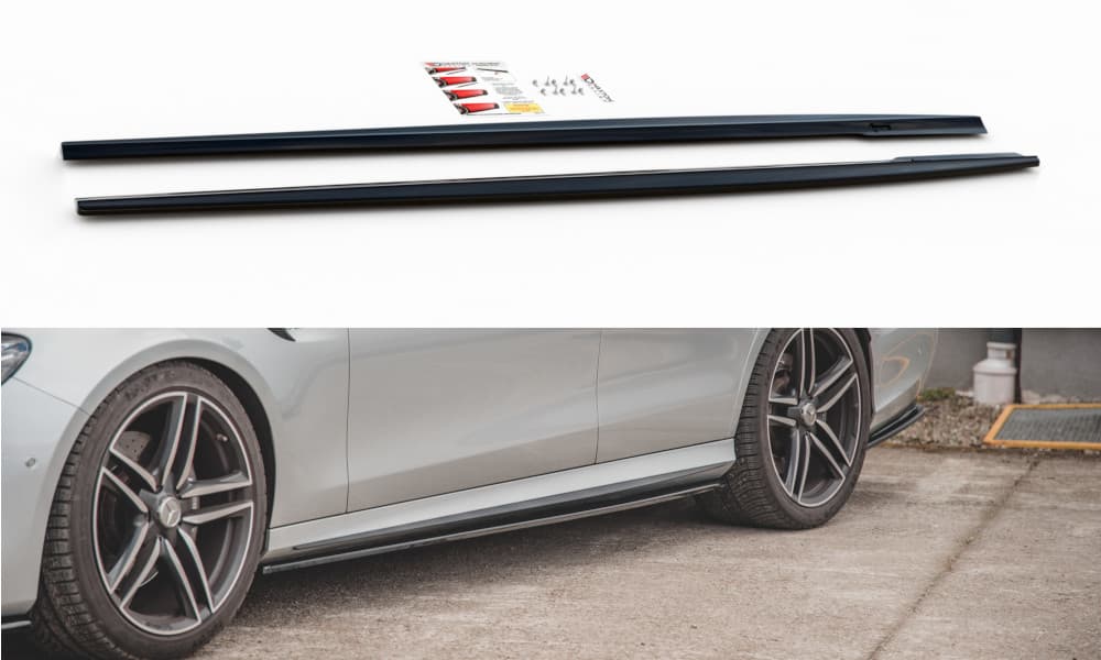MERCEDES E63 AMG - MAXTON DESIGN SEITENSCHWELLER ANSATZ CUP LEISTEN