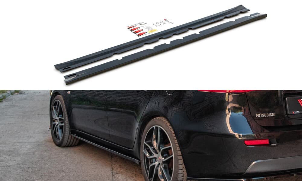 MITSUBISHI LANCER SPORTBACK - MAXTON DESIGN SEITENSCHWELLER ANSATZ CUP LEISTEN