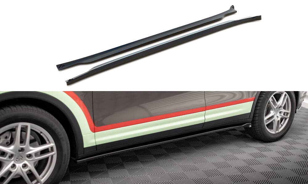 PORSCHE CAYENNE - MAXTON DESIGN SEITENSCHWELLER ANSATZ CUP LEISTEN – Maxton Design