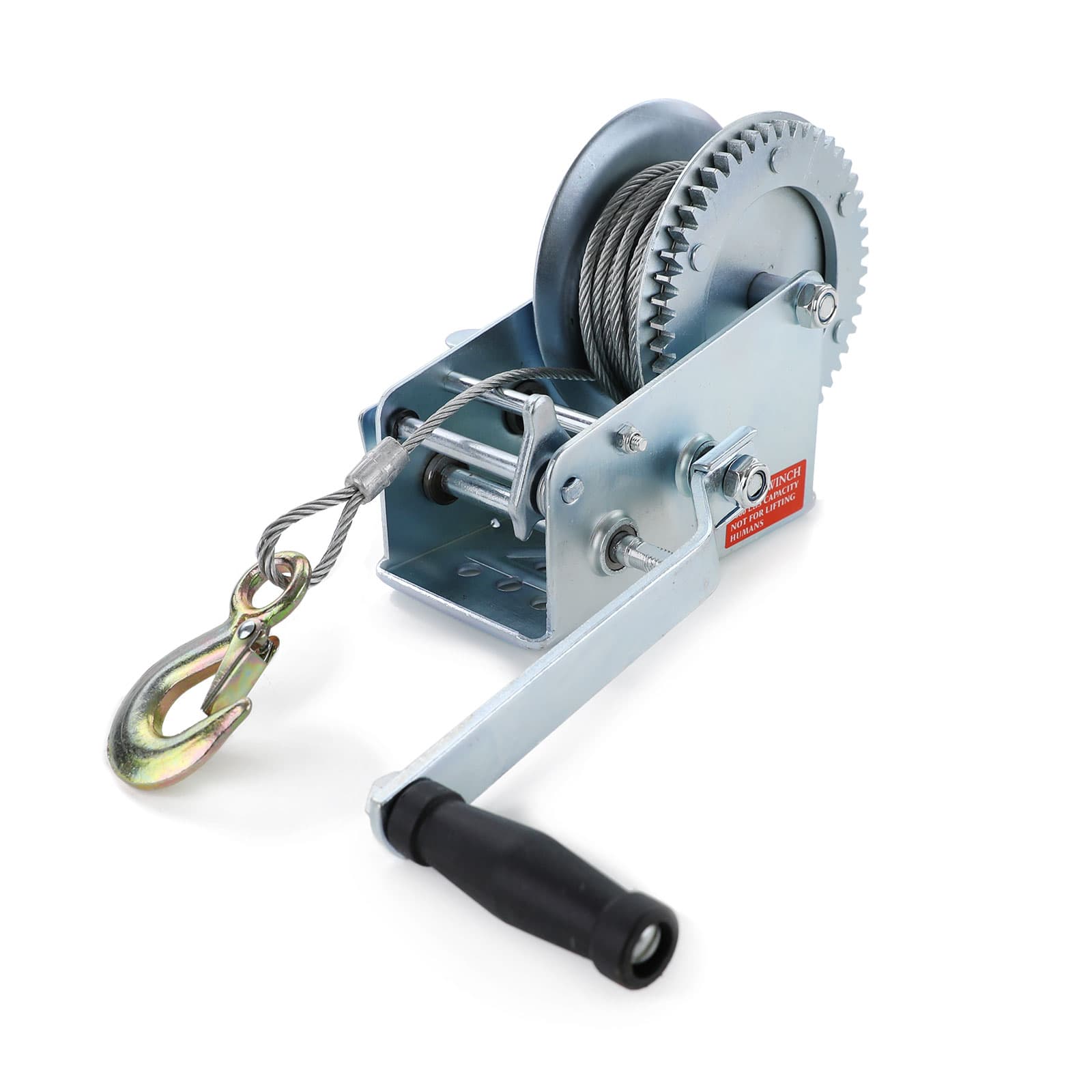 Profi Seilwinde Handwinde mit Drahtseil 1500Kg 10Meter
