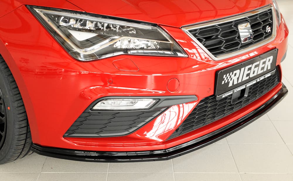 SEAT LEON FR FACELIFT - RIEGER FRONTLIPPE SPOILER (DTC)