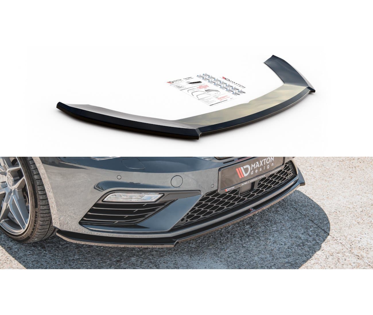 SEAT LEON FR FACELIFT - MAXTON DESIGN FRONTLIPPE SPOILER V.4 (DTC) – Maxton Design