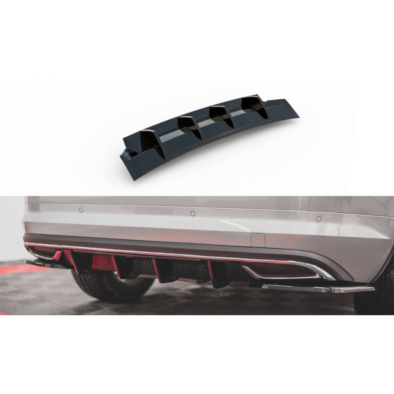SKODA KODIAQ - MAXTON DESIGN HECK DIFFUSOR ANSATZ