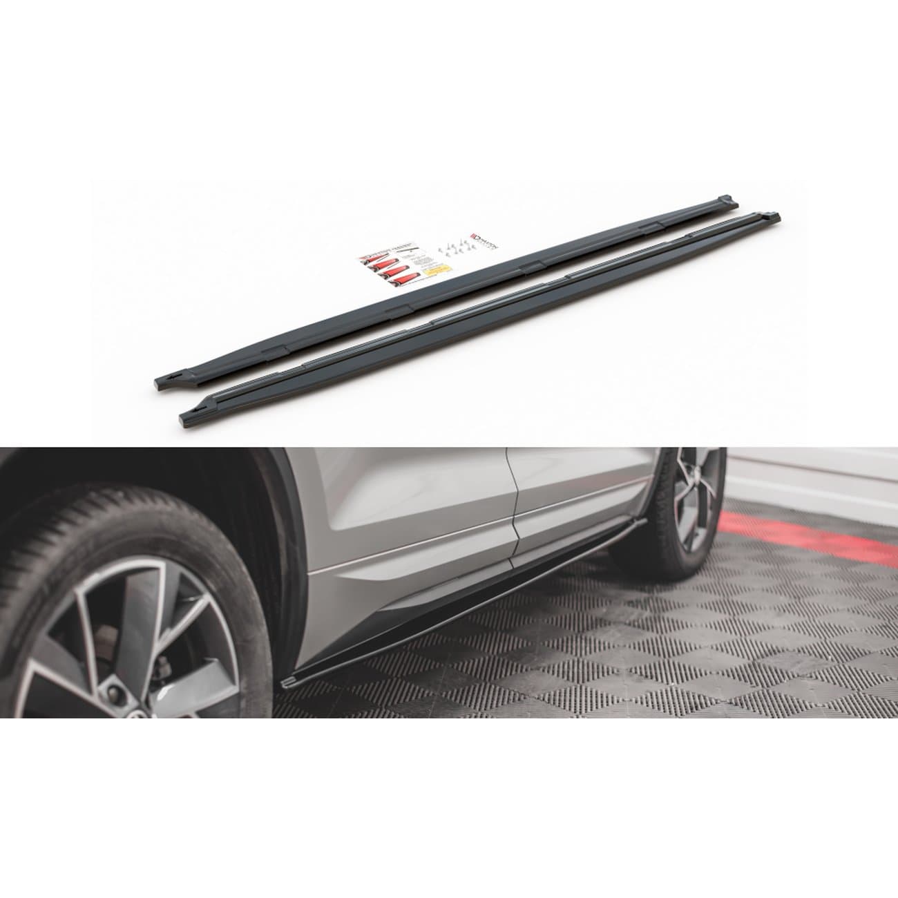 SKODA KODIAQ RS - MAXTON DESIGN SEITENSCHWELLER ANSATZ – Maxton Design