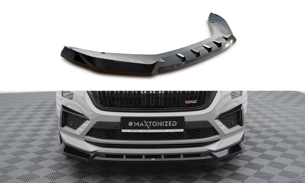 SKODA KODIAQ RS - MAXTON DESIGN FRONTSPOILER | CUPSPOILERLIPPE V.1 (DTC) – Maxton Design