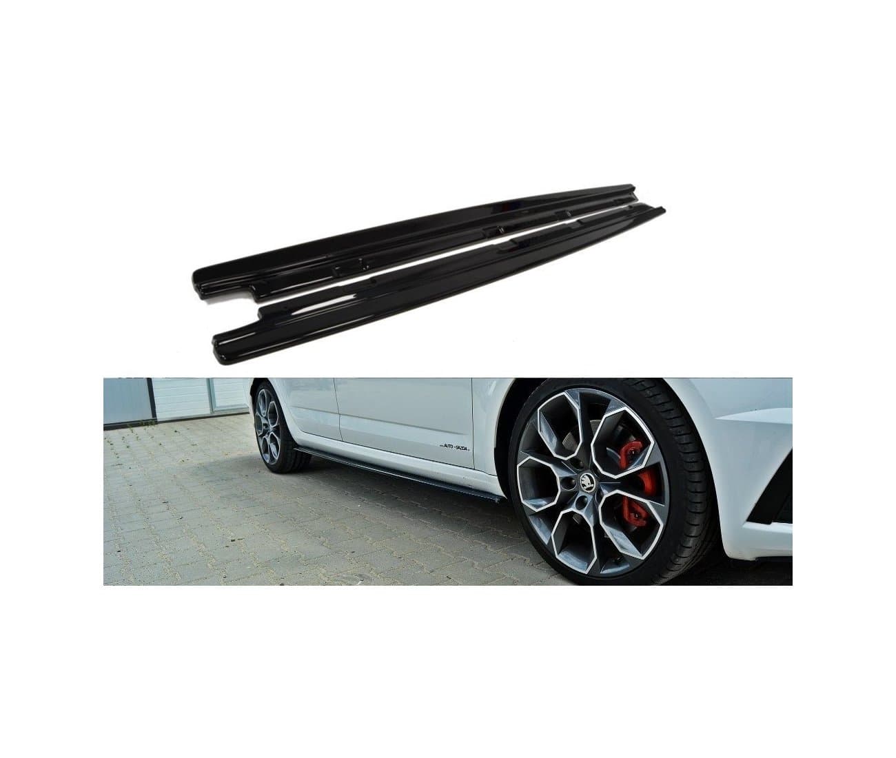 SKODA OCTAVIA RS - MAXTON DESIGN SEITENSCHWELLER CUP LEISTEN