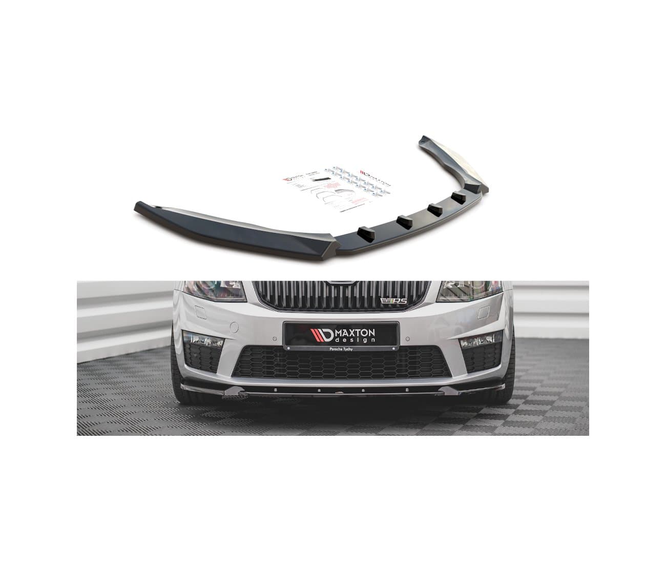 SKODA OCTAVIA RS - MAXTON DESIGN FRONTSPOILER LIPPE V.3 (DTC)