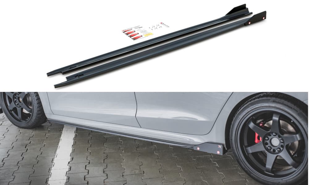SKODA OCTAVIA RS - MAXTON DESIGN SEITENSCHWELLER CUP LEISTEN + FLAPS