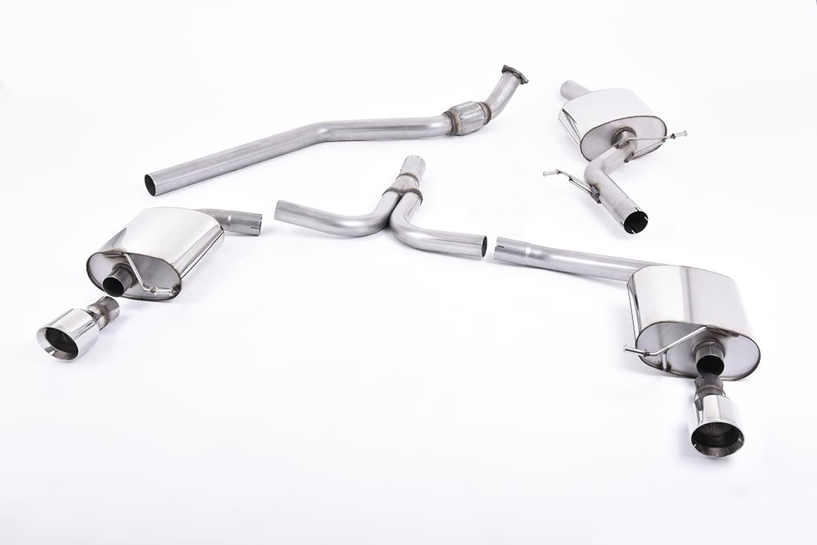 AUDI A4 - MILLTEK DUPLEX AUSPUFF ANLAGE AB KATALYSATOR