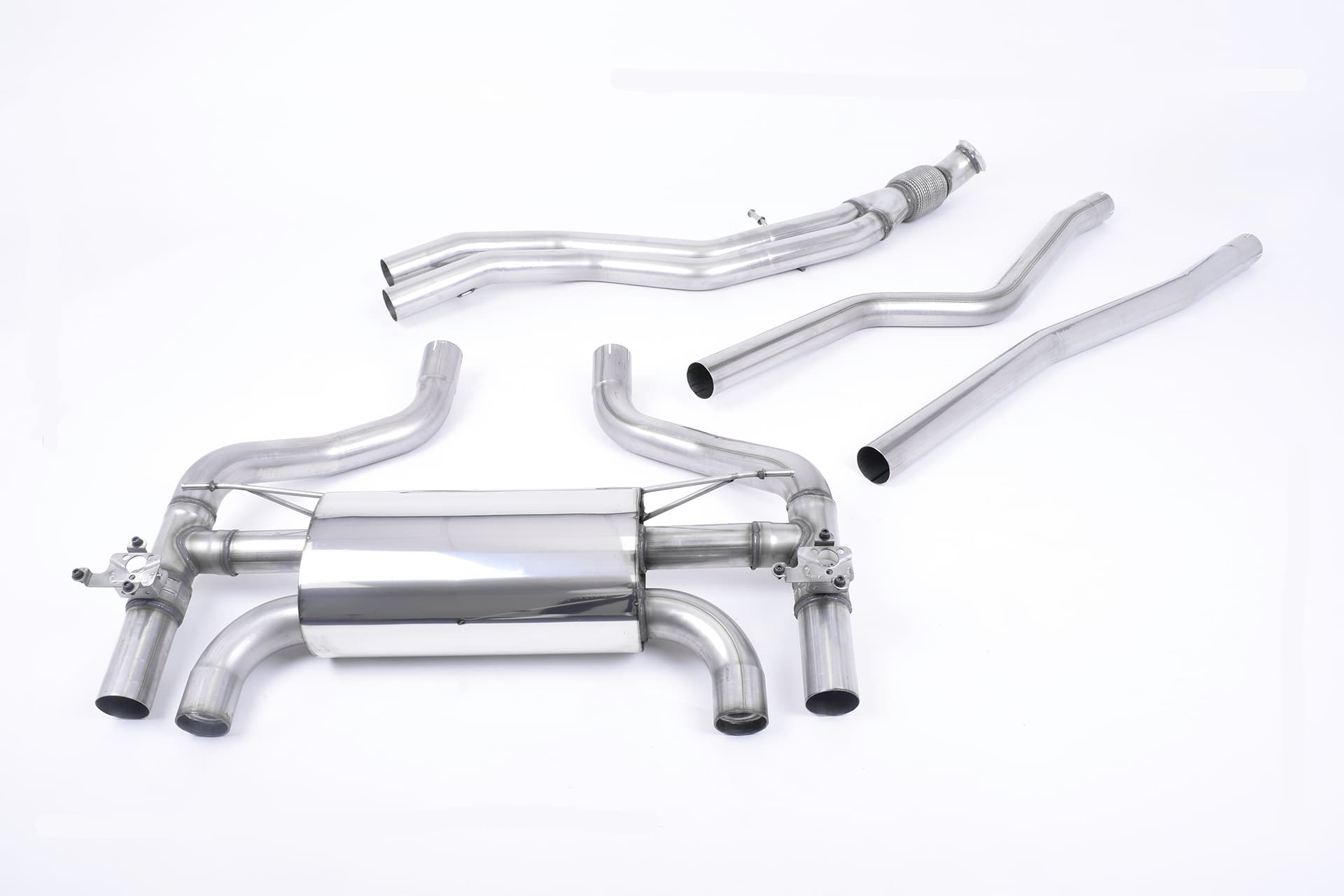 BMW M2 - MILLTEK HOLLOWTEK TWIN VALVED DUPLEX AUSPUFF ANLAGE AB KAT