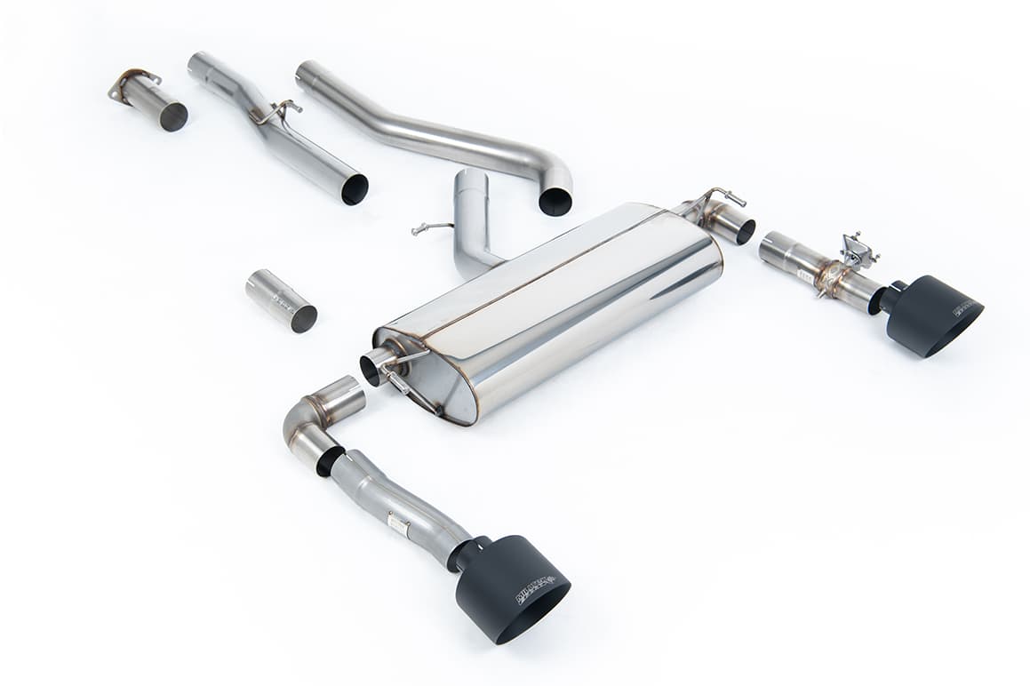 HYUNDAI KONA N - MILLTEK DUPLEX SPORTAUSPUFF ANLAGE AB OPF Ø 76MM – Milltek
