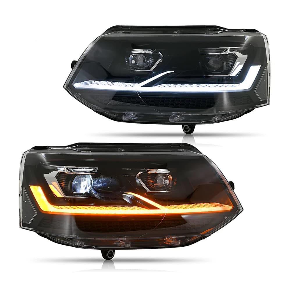 VW T5 MULTIVAN - FULL LED TAGFAHRLICHT SCHEINWERFER T6 OPTIK