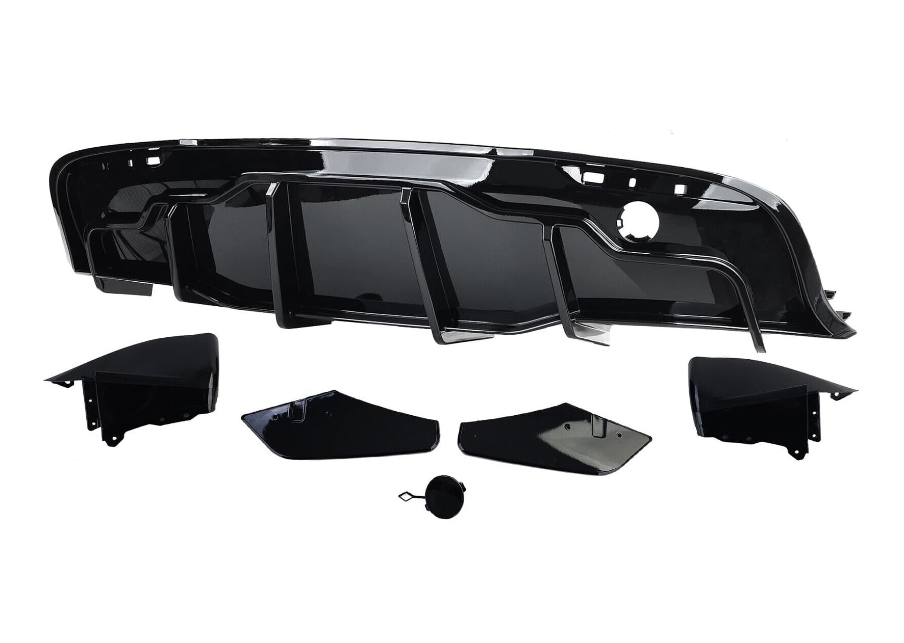 TESLA MODEL Y - PERFORMANCE OPTIK HECK DIFFUSOR SCHWARZ GLANZ V.1