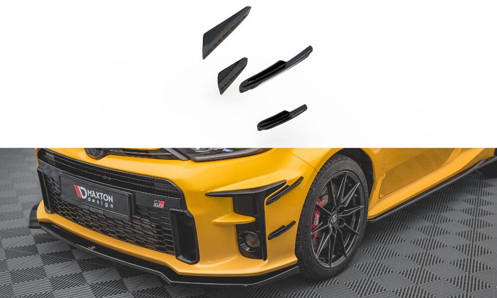 TOYOTA GR YARIS -04.2024 - MAXTON DESIGN FRONT STOSSSTANGE CANARDS WINGS FLÜGEL – Maxton Design