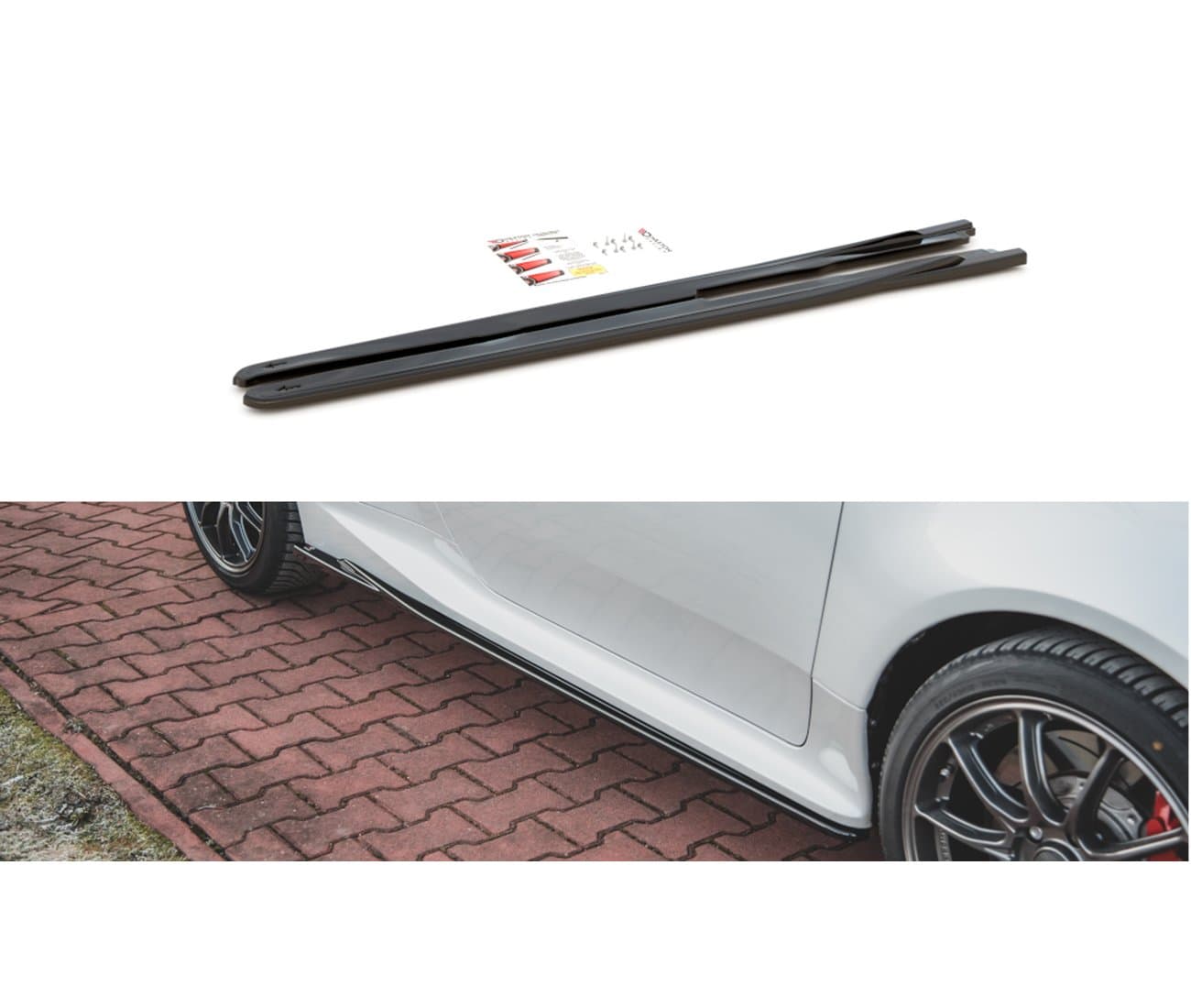 TOYOTA GR YARIS -04.2024 - MAXTON DESIGN SEITENSCHWELLER ANSATZ CUP LEISTEN V.1 – Maxton Design