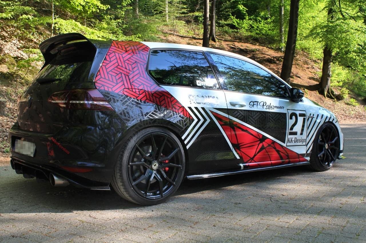 VW GOLF 7 GTI CLUBSPORT - MAXTON DESIGN SEITENSCHWELLER ANSATZ