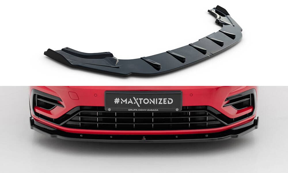 VW GOLF 7.5 R-LINE - MAXTON DESIGN FRONTSPOILER LIPPE (GLANZ) (DTC) V.1 – Maxton Design