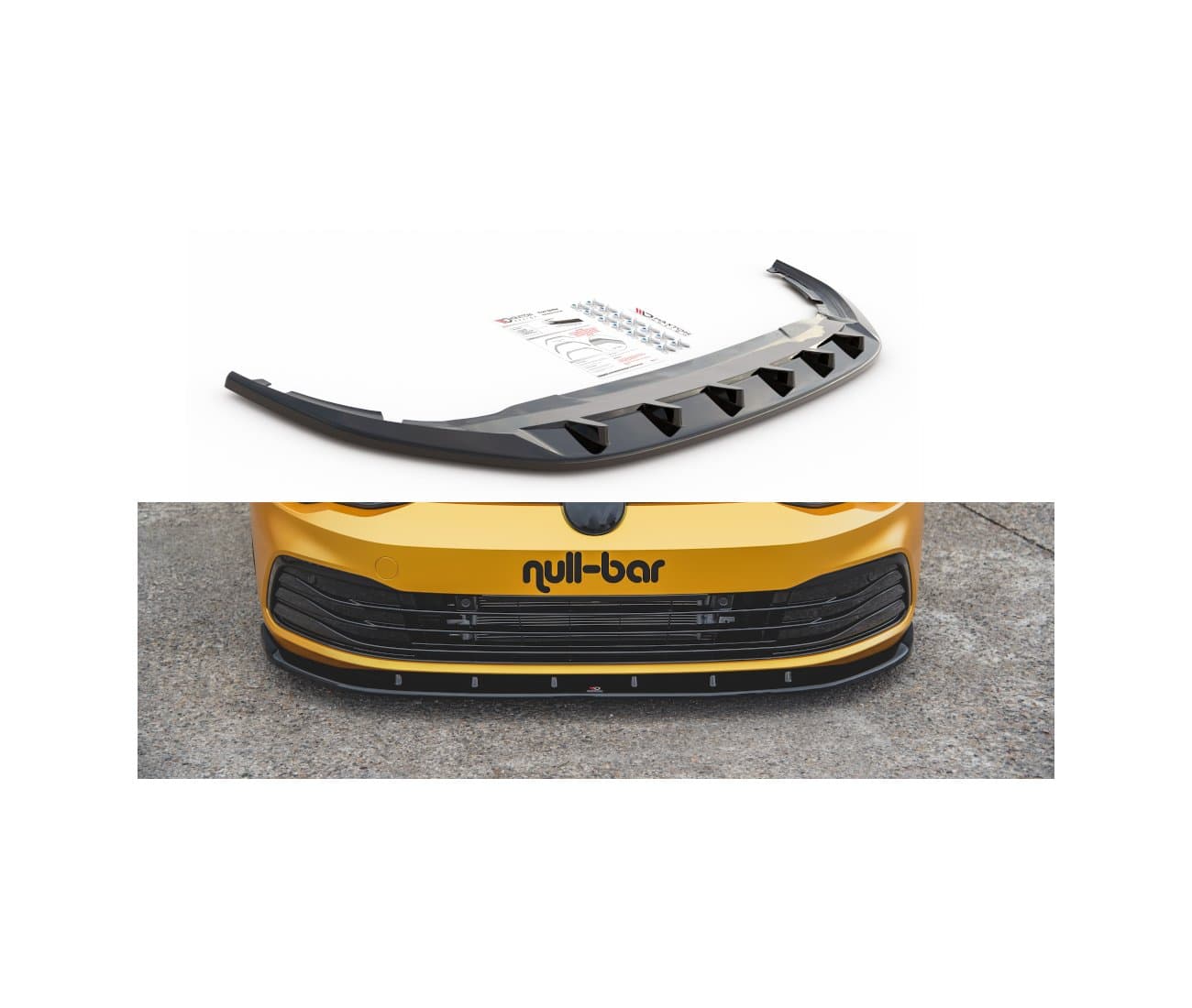 VW GOLF 8 - MAXTON DESIGN CUP FRONTSPOILER LIPPE V.1
