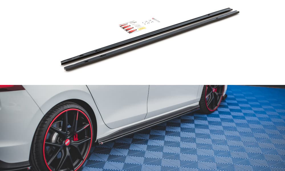 VW GOLF 8 GTI CLUBSPORT - MAXTON DESIGN SEITENSCHWELLER ANSATZ – Maxton Design