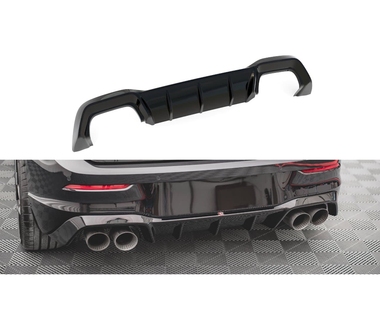 VW GOLF 8.5 R - MAXTON DESIGN HECK DIFFUSOR ANSATZ V.1 – Maxton Design