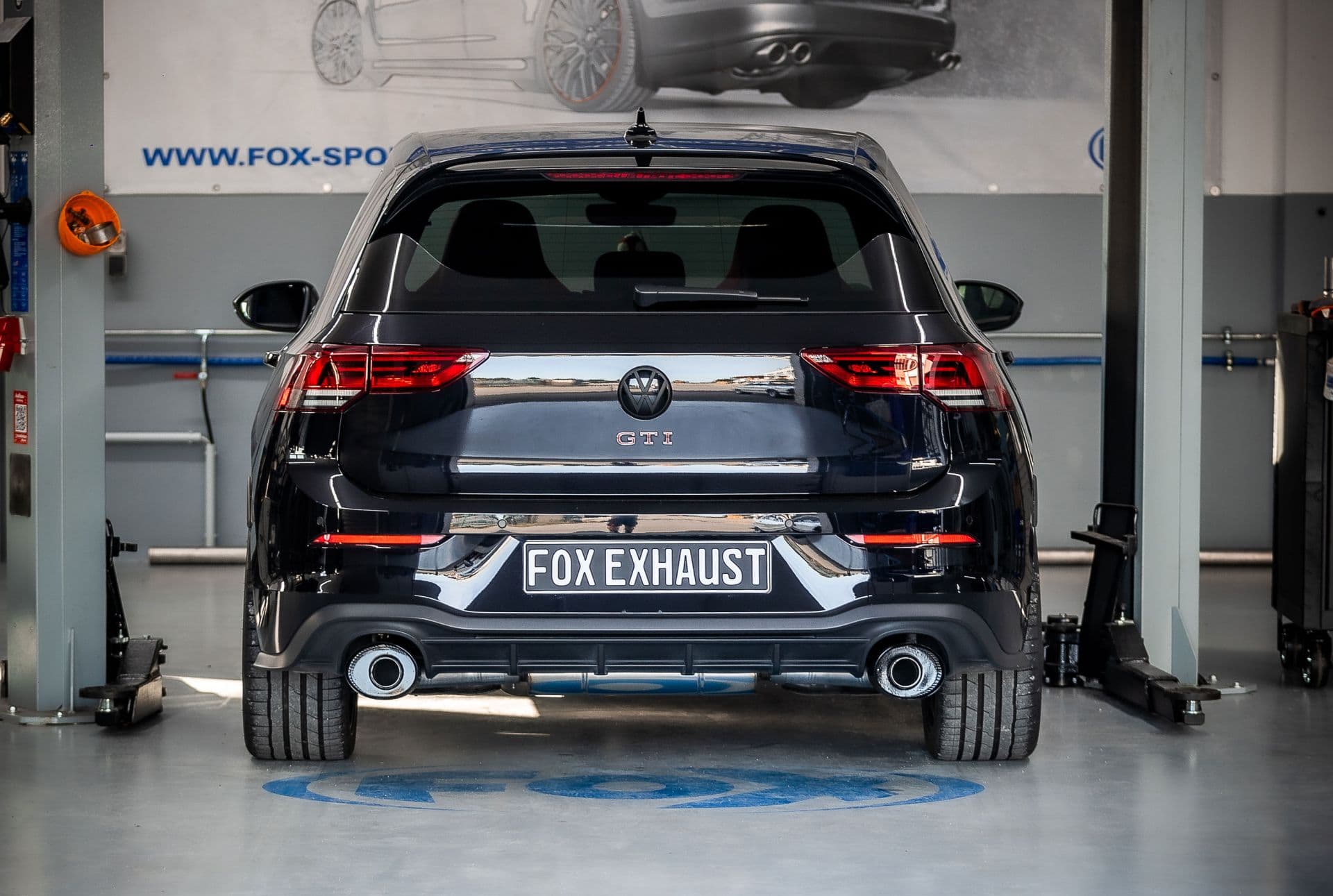 VW GOLF 8 GTI CLUBSPORT - FOX DUPLEX SPORTAUSPUFF ANLAGE AB OPF Ø 80MM – Fox