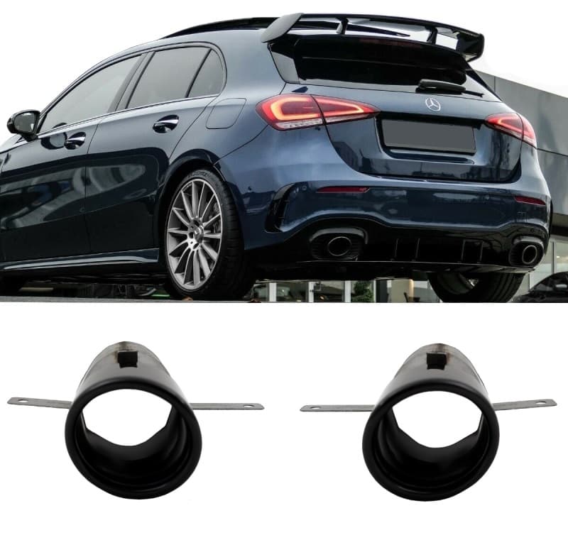 MERCEDES A35 AMG OPTIK AUSPUFFBLENDEN V.2