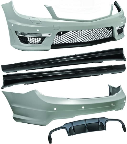 MERCEDES C-KLASSE 04.2011+ - FULL BODYKIT C63 OPTIK