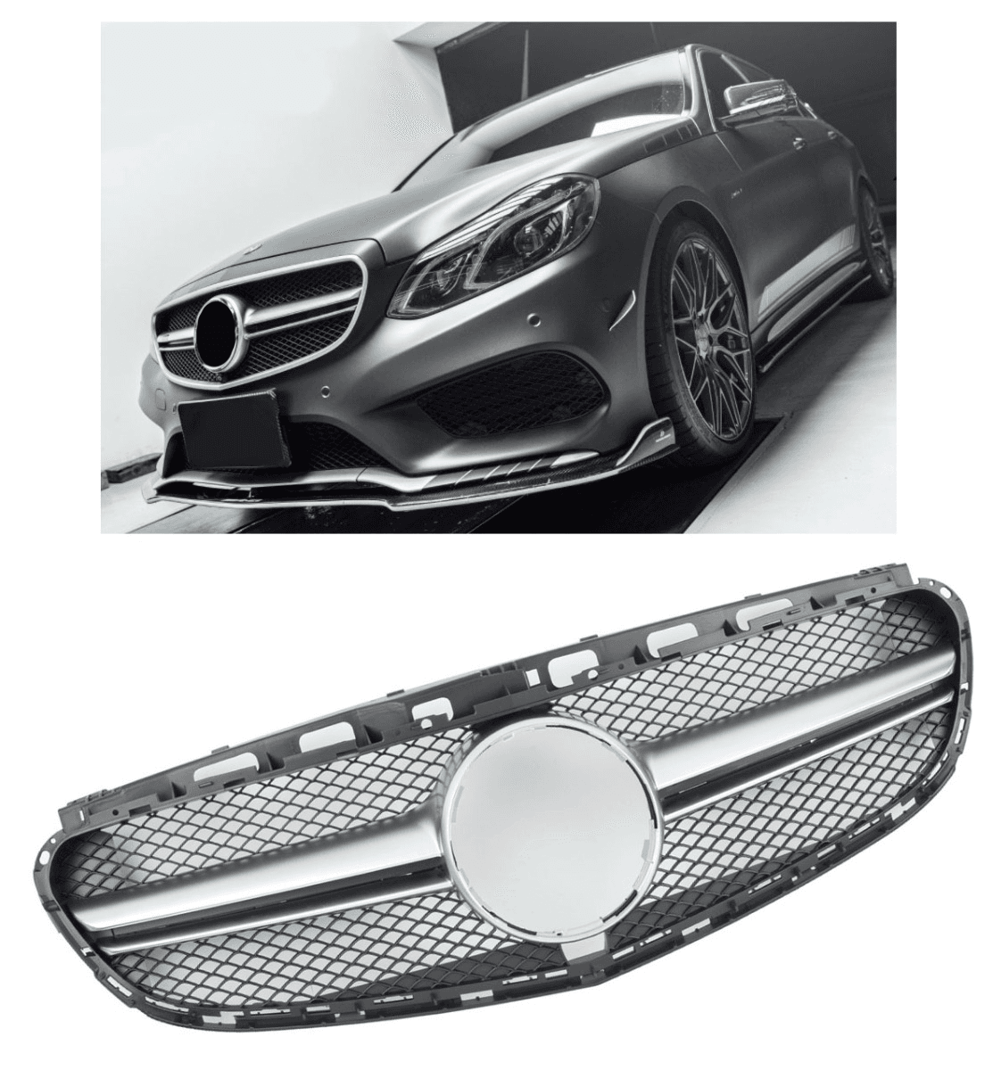 MERCEDES E-KLASSE FACELIFT - SPORTGRILL E63 AMG OPTIK (360°)