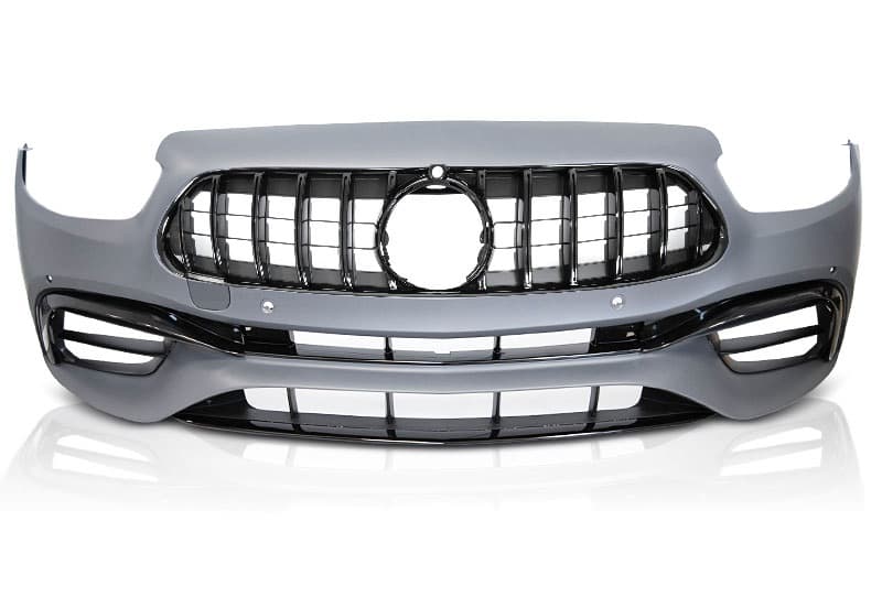 MERCEDES E-KLASSE 2020+ - FRONT STOSSSTANGE AMG OPTIK & SPORTGRILL (PDC) V.3