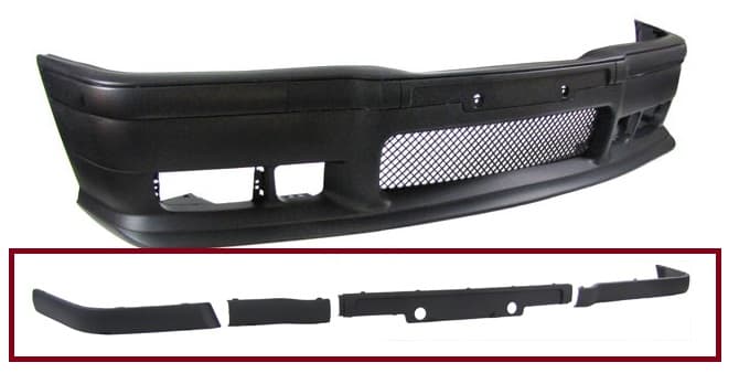 BMW E36 - STOSSLEISTEN SET M3 STOSSSTANGE