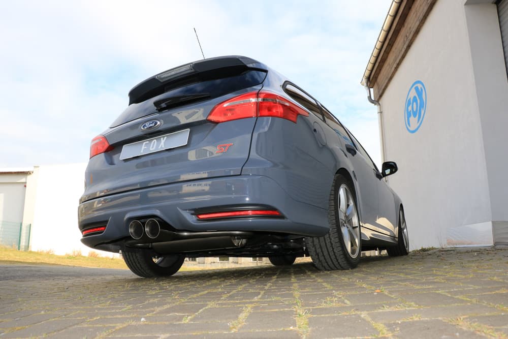 FORD FOCUS ST TURNIER - FOX SPORTAUSPUFF MITTIG – Fox