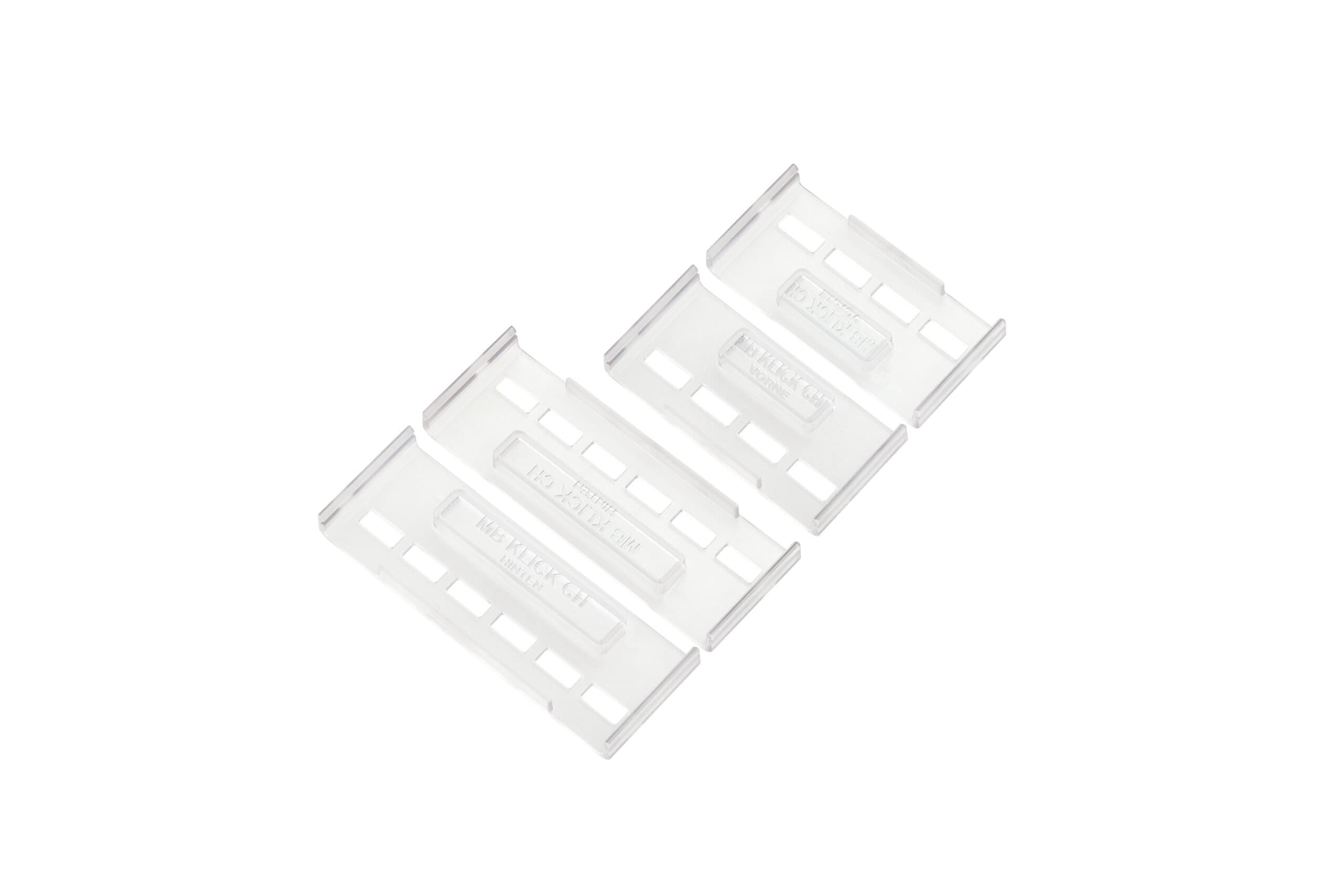 MB KLICK Rahmenlose Kennzeichenhalter Transparent