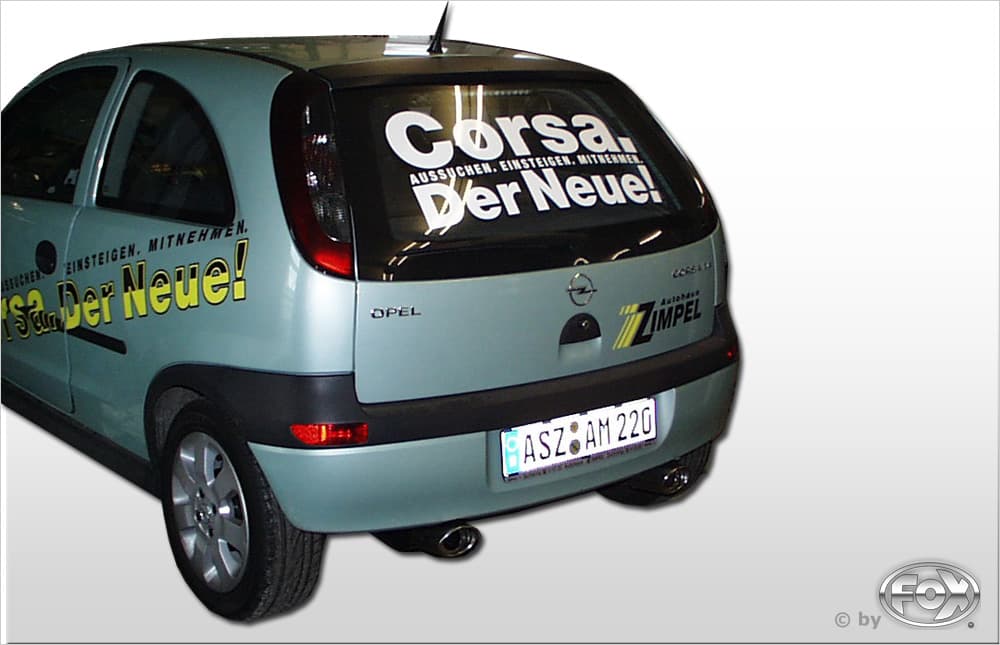 OPEL CORSA C - FOX DUPLEX SPORTAUSPUFF – Fox