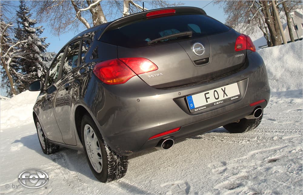 OPEL ASTRA J FLIESSHECK - FOX DUPLEX SPORTAUSPUFF – Fox
