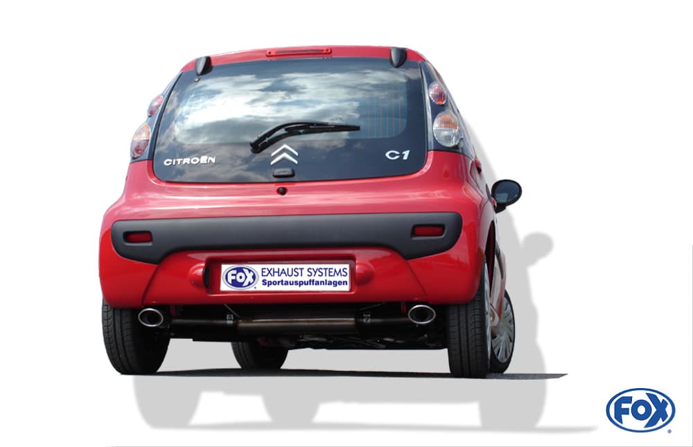 TOYOTA AYGO - FOX DUPLEX SPORTAUSPUFF QUER – Fox